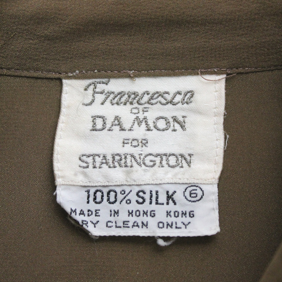 Vintage Francesca of Damon Silk 2 piece Dress - Picture 8 of 8